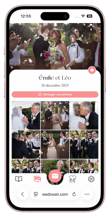 Application Wedswan - Galerie photo de mariage